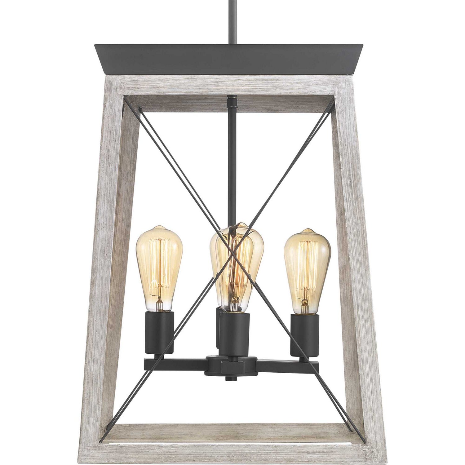 Progress Lighting - P500178-143 - Four Light Foyer Pendant - Briarwood - Graphite