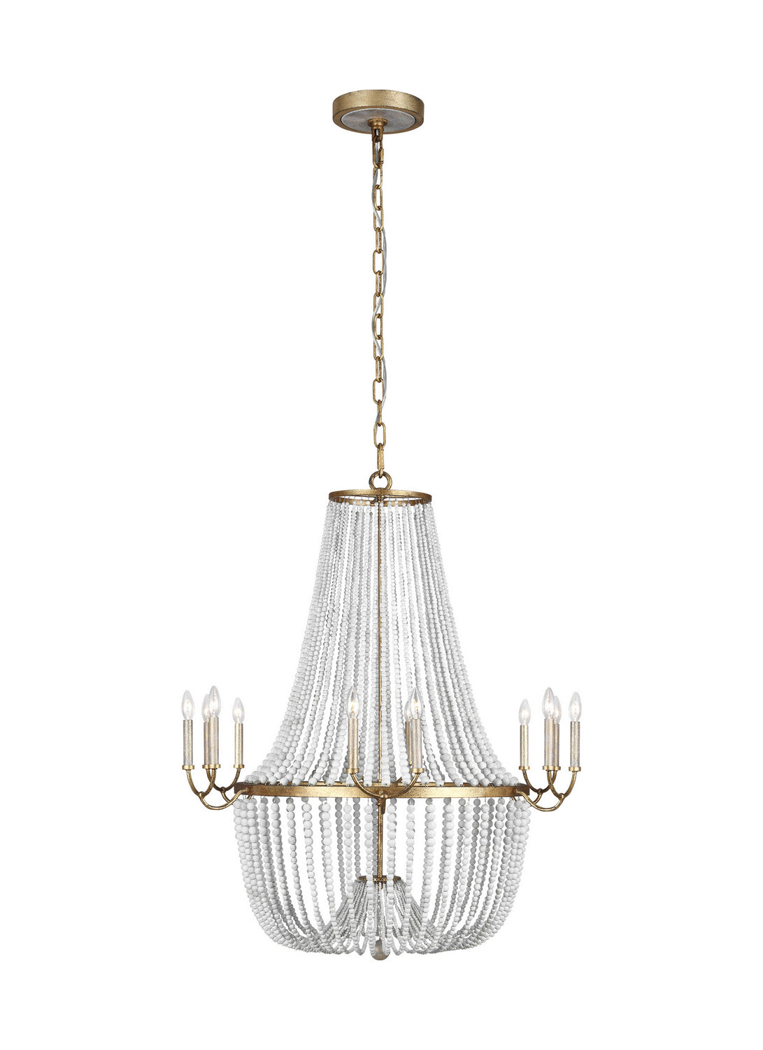 Generation Lighting. - F3281/12ADB - 12 Light Chandelier - Marielle - Antique Gild