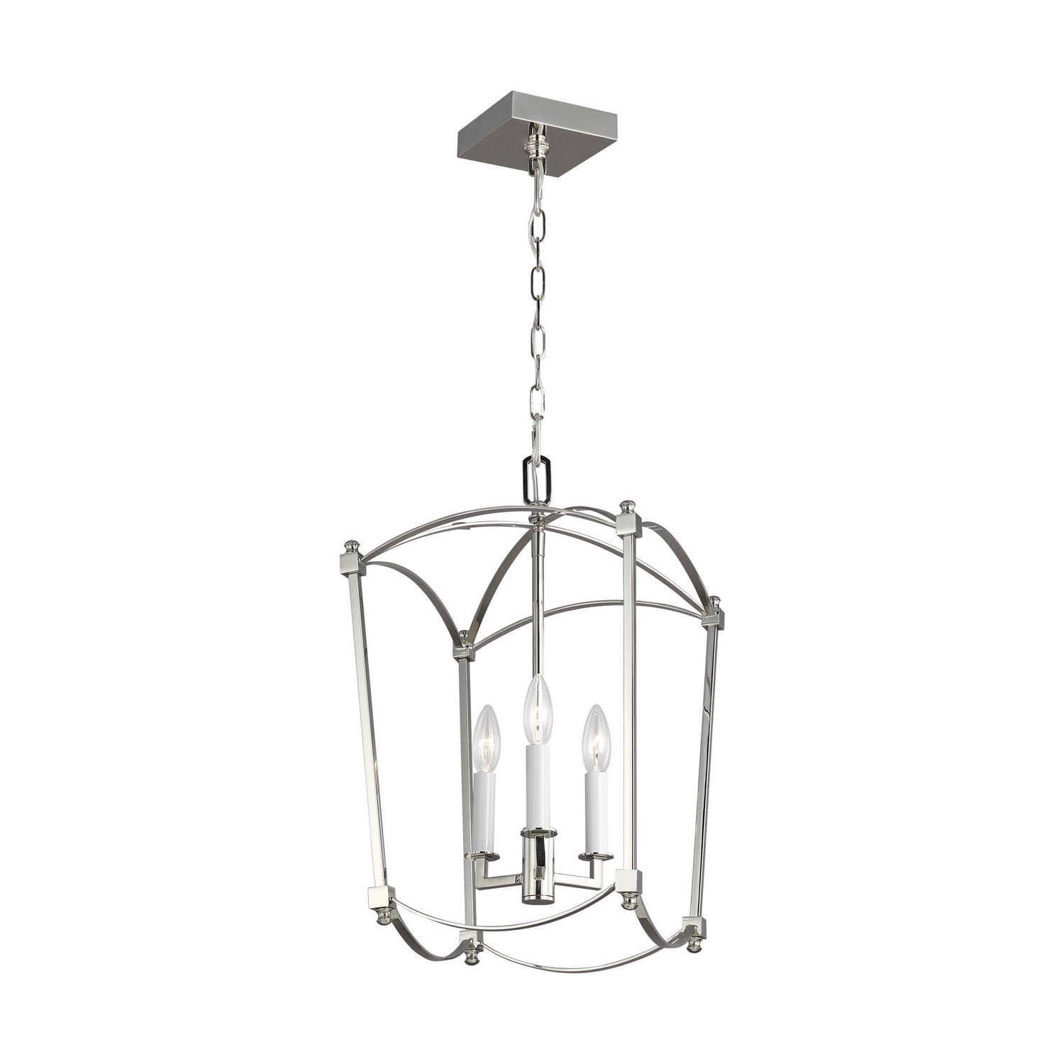 Visual Comfort Studio - F3321/3PN - Three Light Lantern - Thayer - Polished Nickel