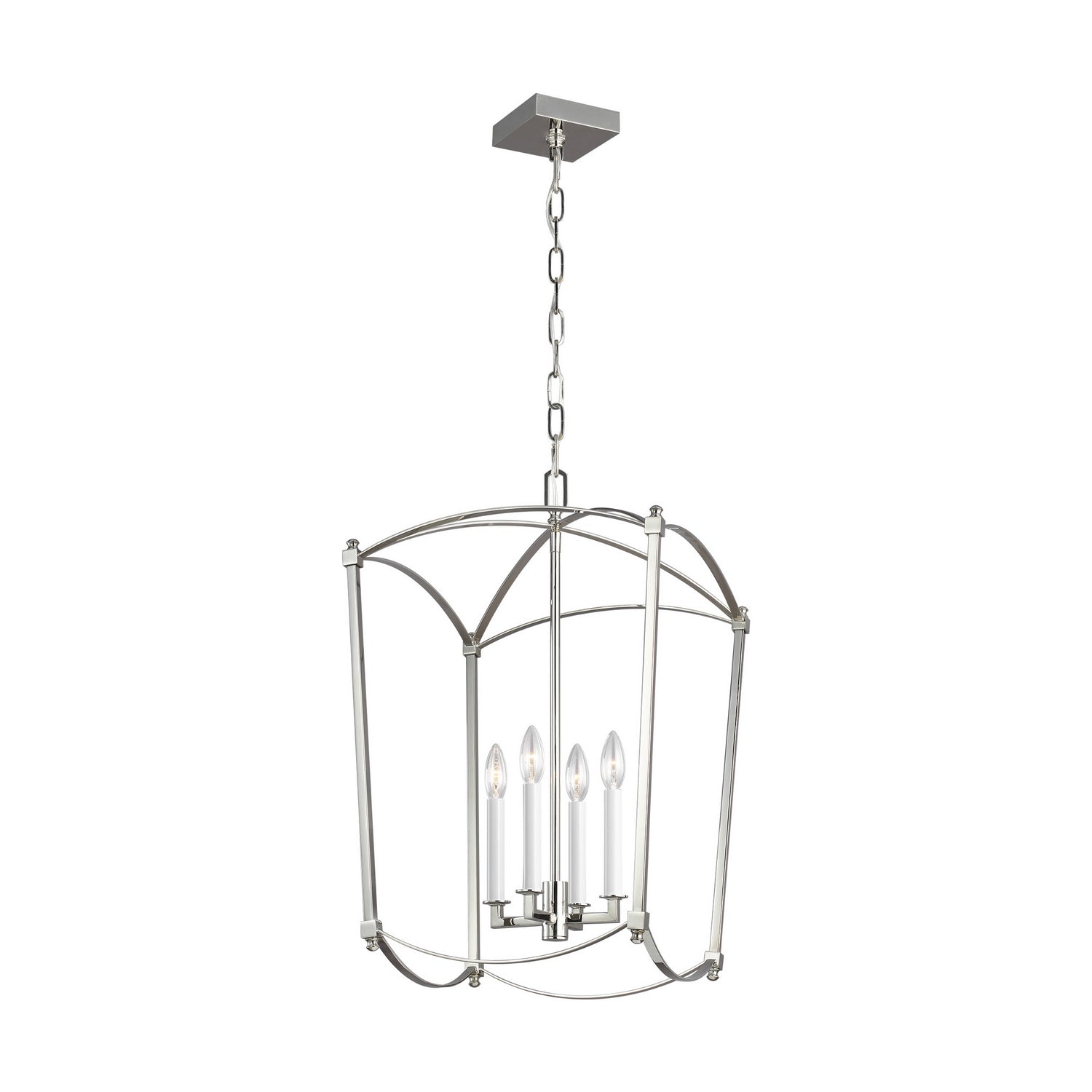 Visual Comfort Studio - F3322/4PN - Four Light Lantern - Thayer - Polished Nickel