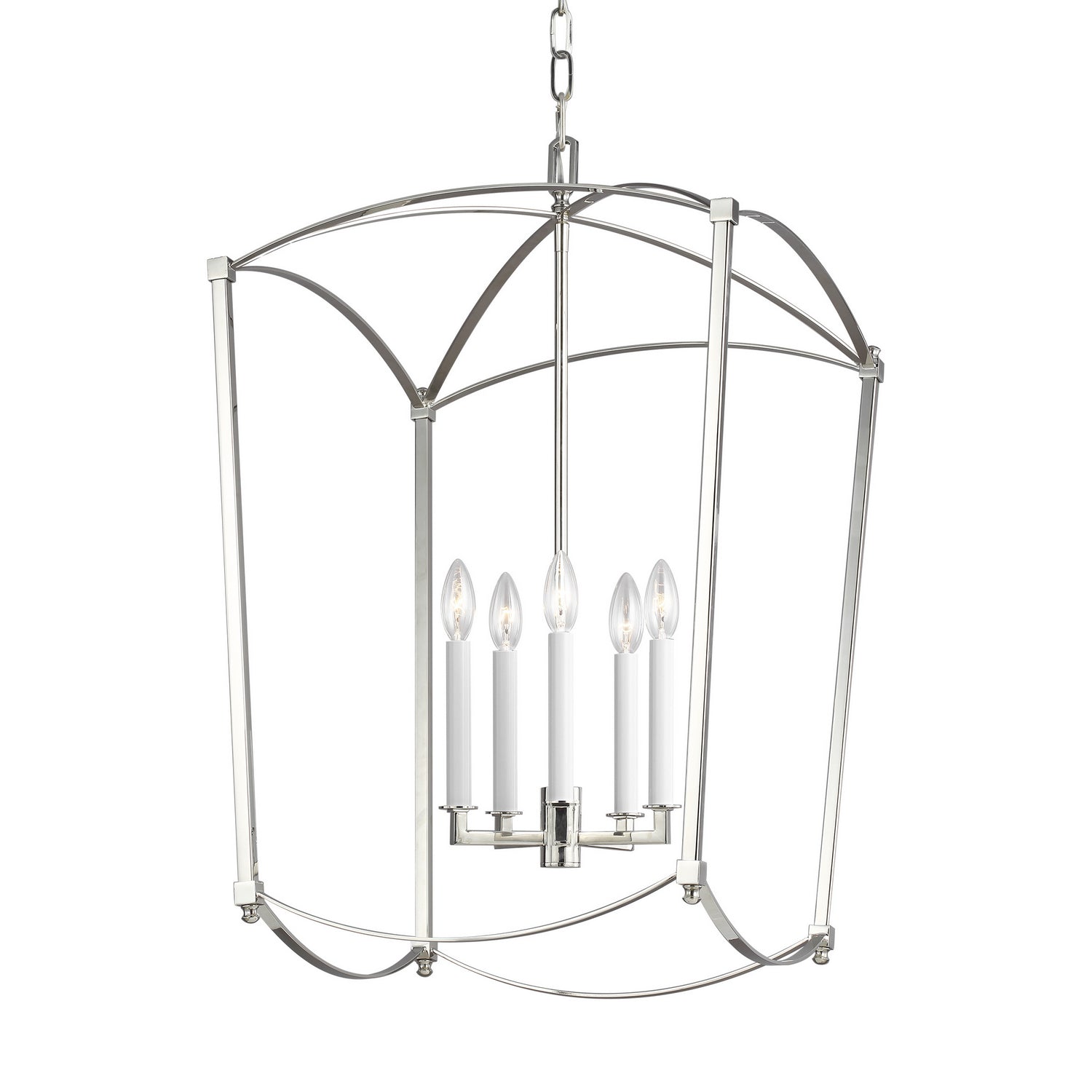 Visual Comfort Studio - F3323/5PN - Five Light Lantern - Thayer - Polished Nickel