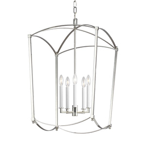 Visual Comfort Studio - F3323/5PN - Five Light Lantern - Thayer - Polished Nickel