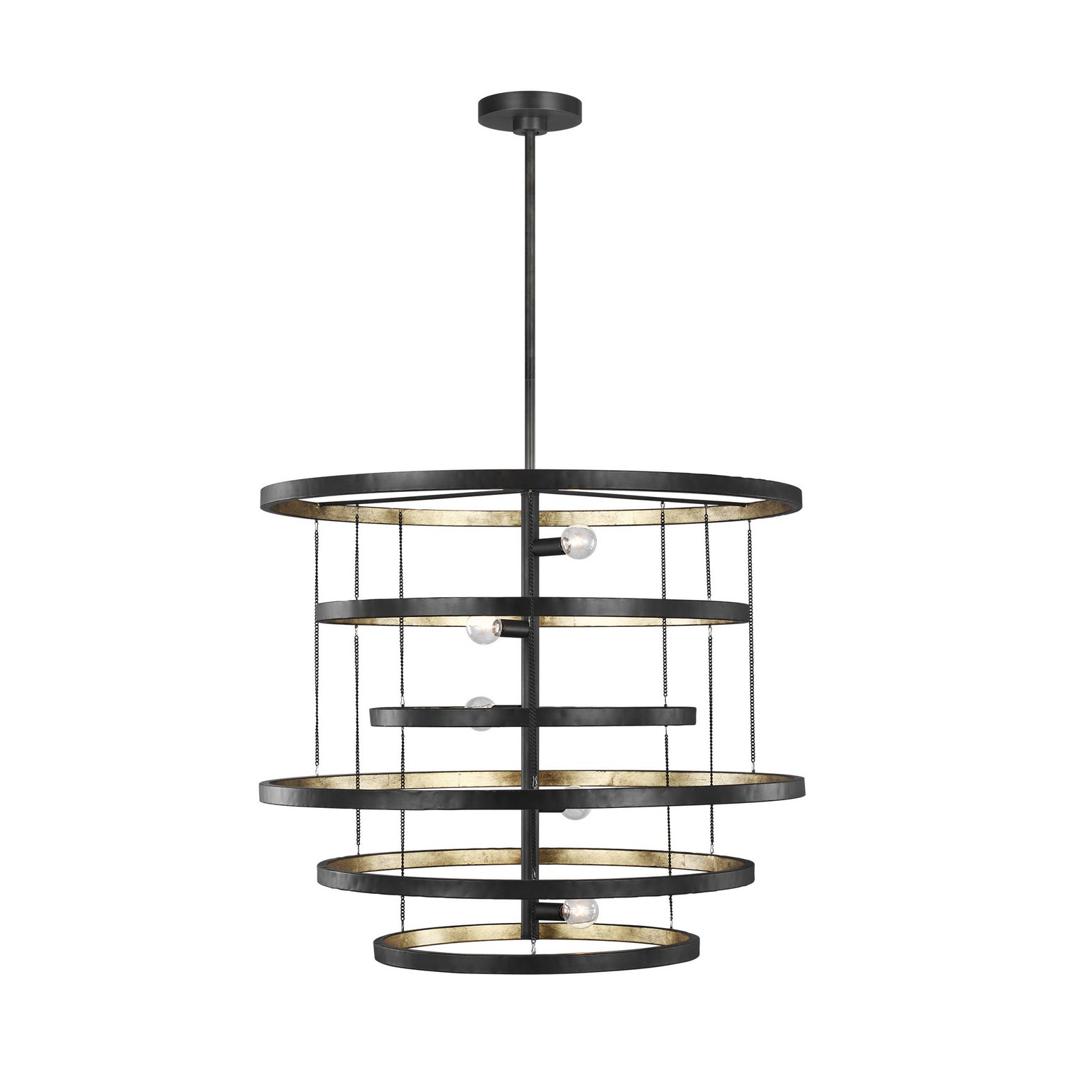 Generation Lighting. - F3340/5AI/ADB - Five Light Chandelier - Celeste - Aged Iron