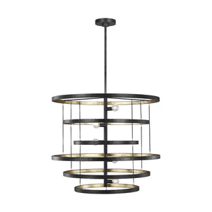 Generation Lighting. - F3340/5AI/ADB - Five Light Chandelier - Celeste - Aged Iron