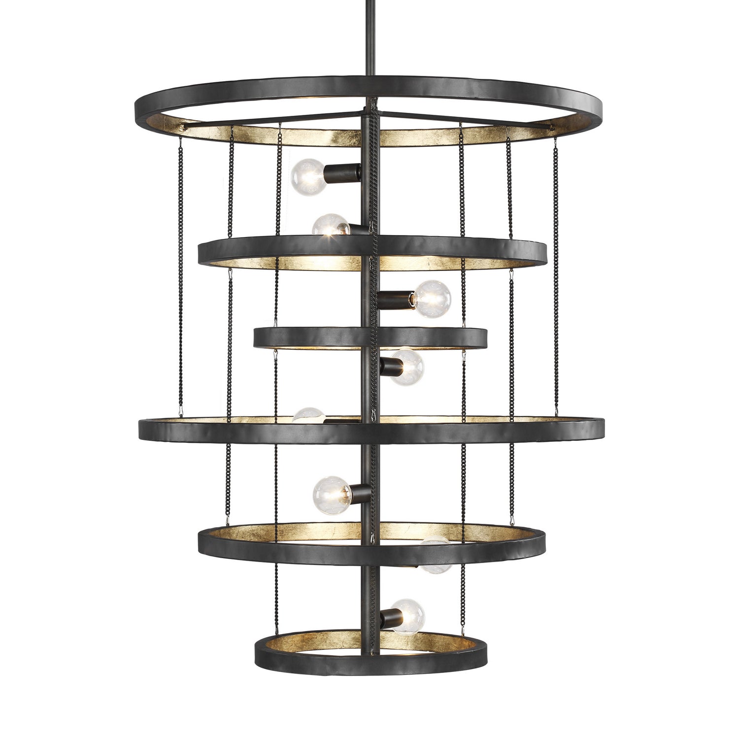 Generation Lighting. - F3341/8AI/ADB - Eight Light Chandelier - Celeste - Aged Iron