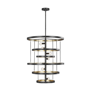 Generation Lighting. - F3341/8AI/ADB - Eight Light Chandelier - Celeste - Aged Iron