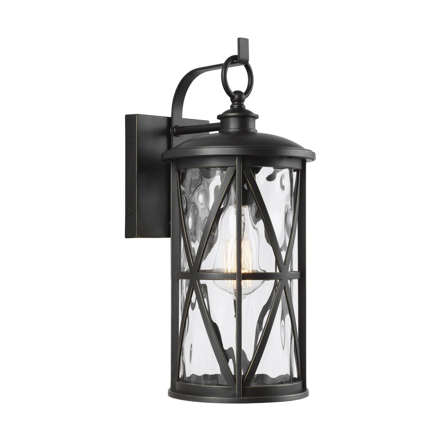 Generation Lighting. - OL15201ANBZ - One Light Outdoor Wall Lantern - Millbrooke - Antique Bronze