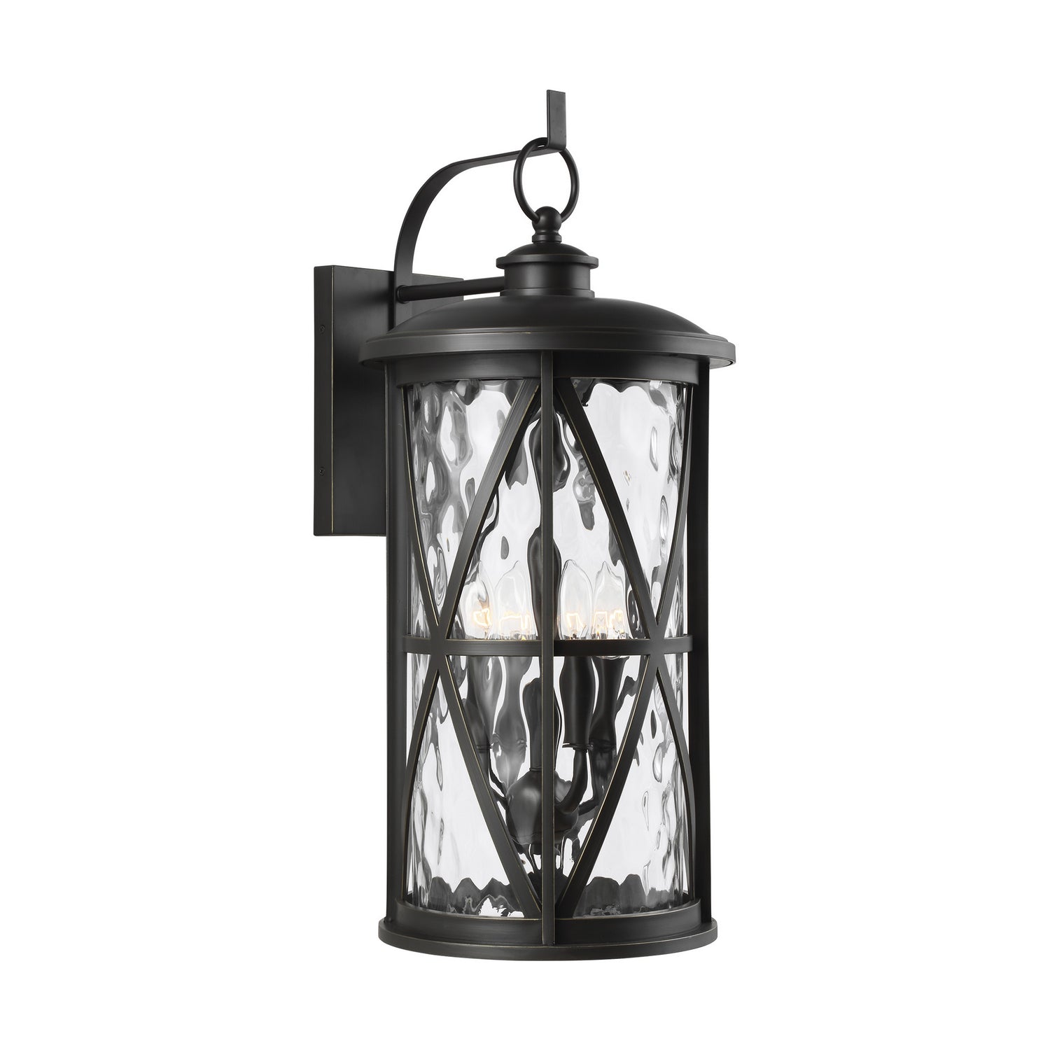 Generation Lighting. - OL15204ANBZ - Four Light Outdoor Wall Lantern - Millbrooke - Antique Bronze