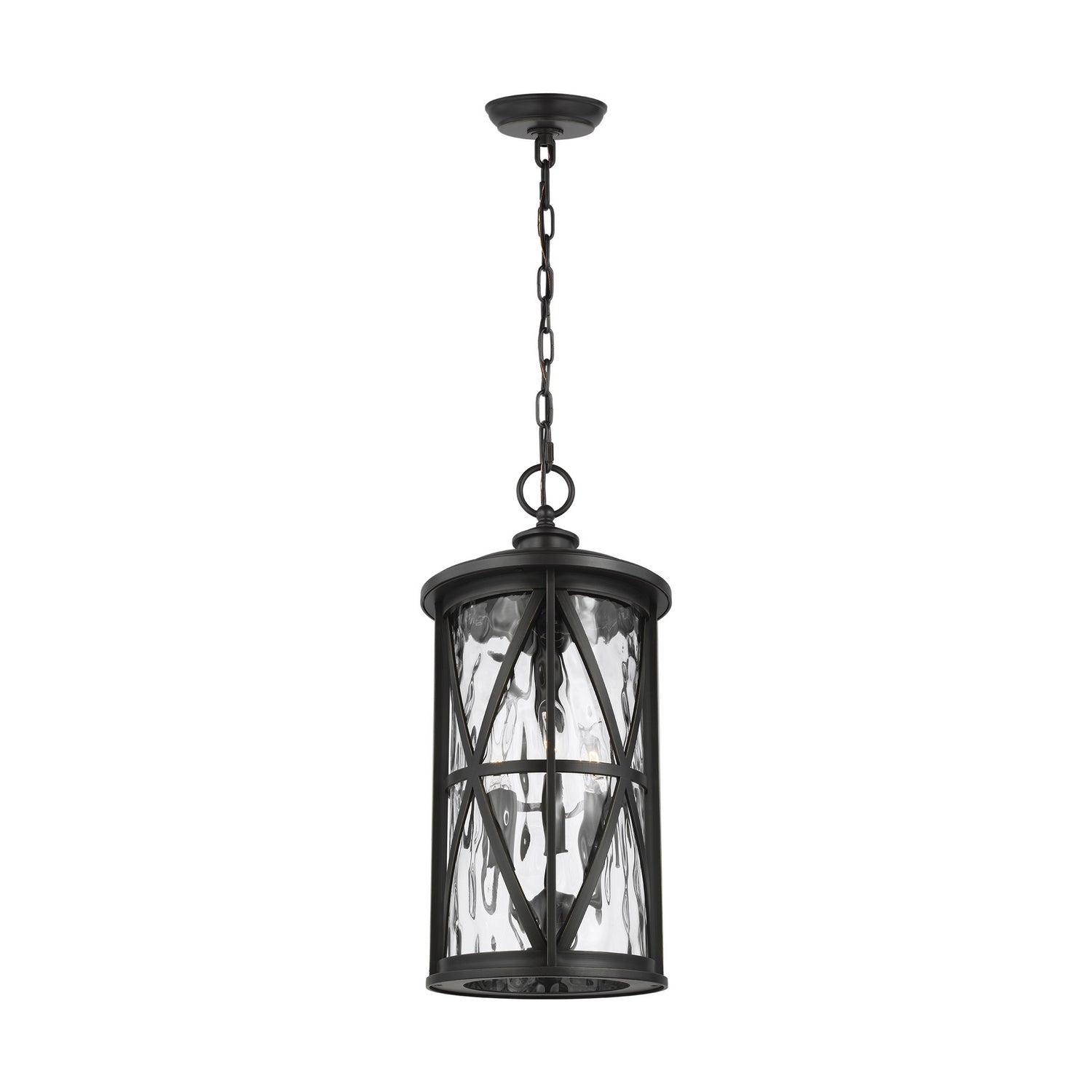 Generation Lighting. - OL15209ANBZ - Three Light Outdoor Pendant - Millbrooke - Antique Bronze