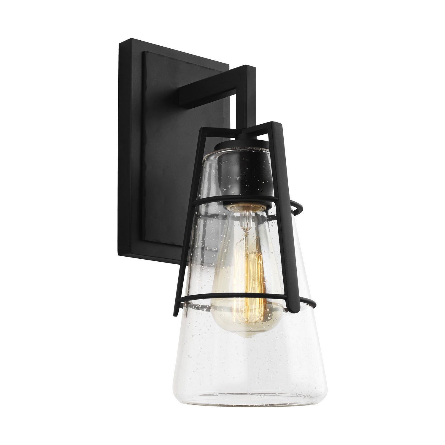 Generation Lighting. - VS2471MBK - One Light Wall Sconce - Adelaide - Midnight Black