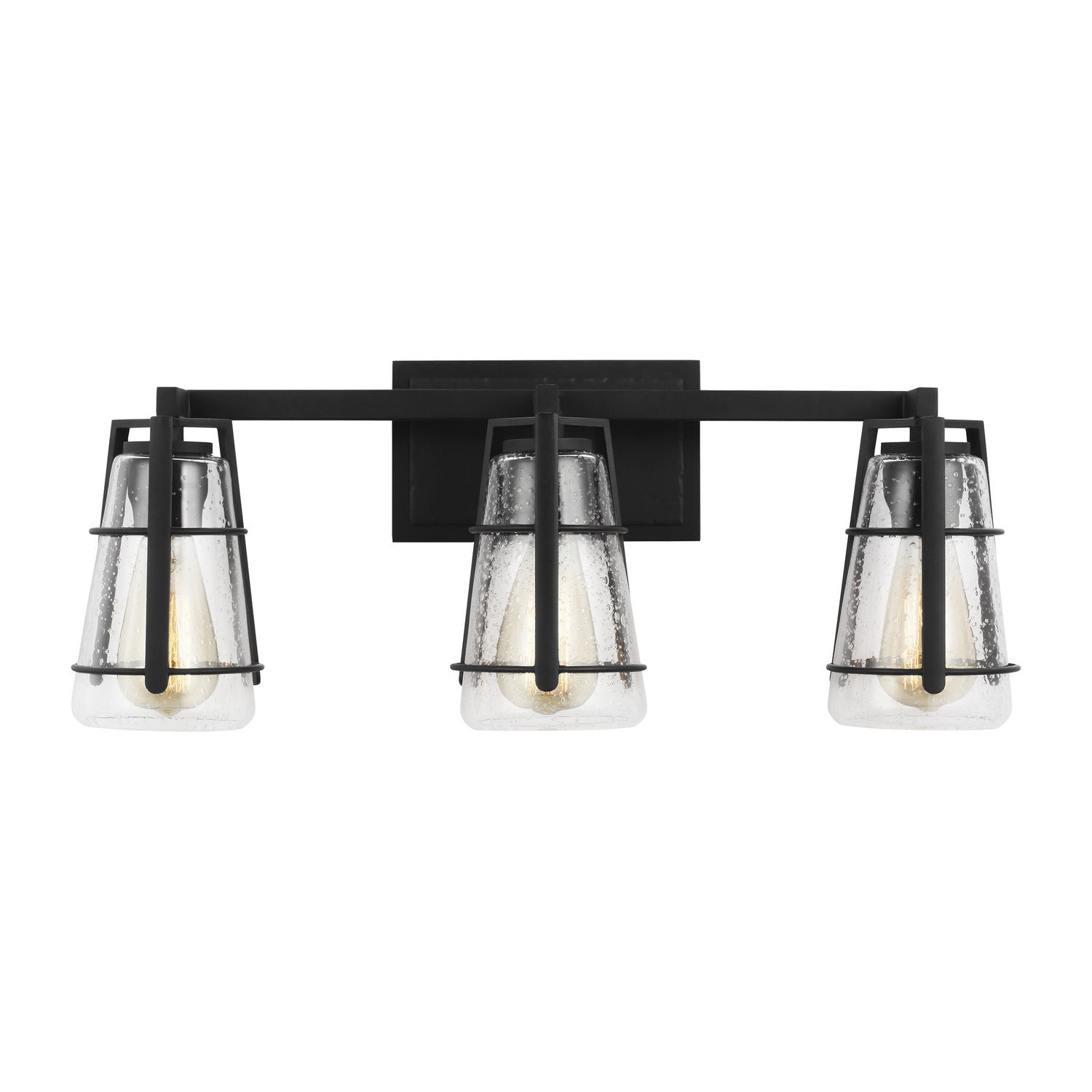 Generation Lighting. - VS2473MBK - Three Light Vanity - Adelaide - Midnight Black