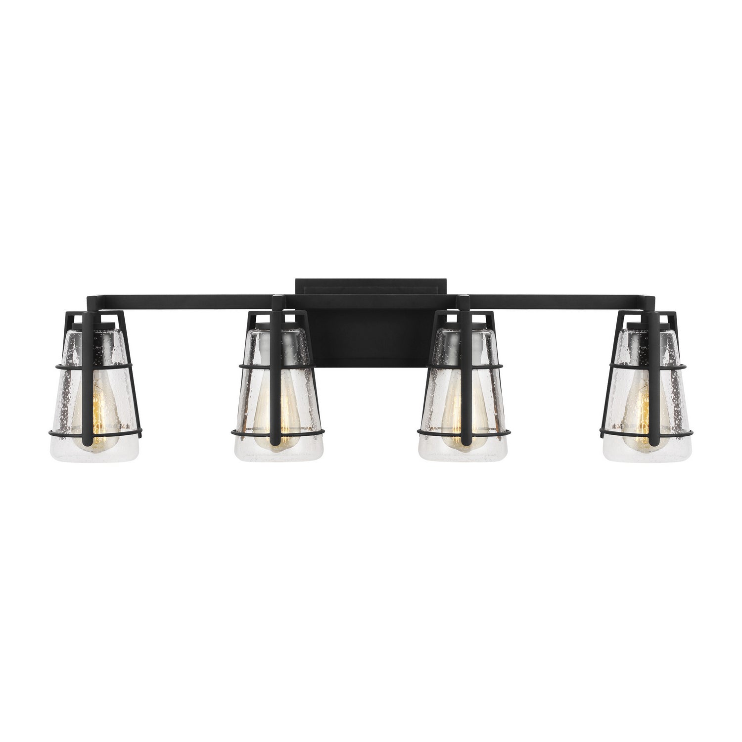 Generation Lighting. - VS2474MBK - Four Light Vanity - Adelaide - Midnight Black