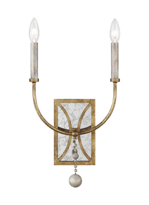 Generation Lighting. - WB1920ADB - Two Light Wall Sconce - Marielle - Antique Gild