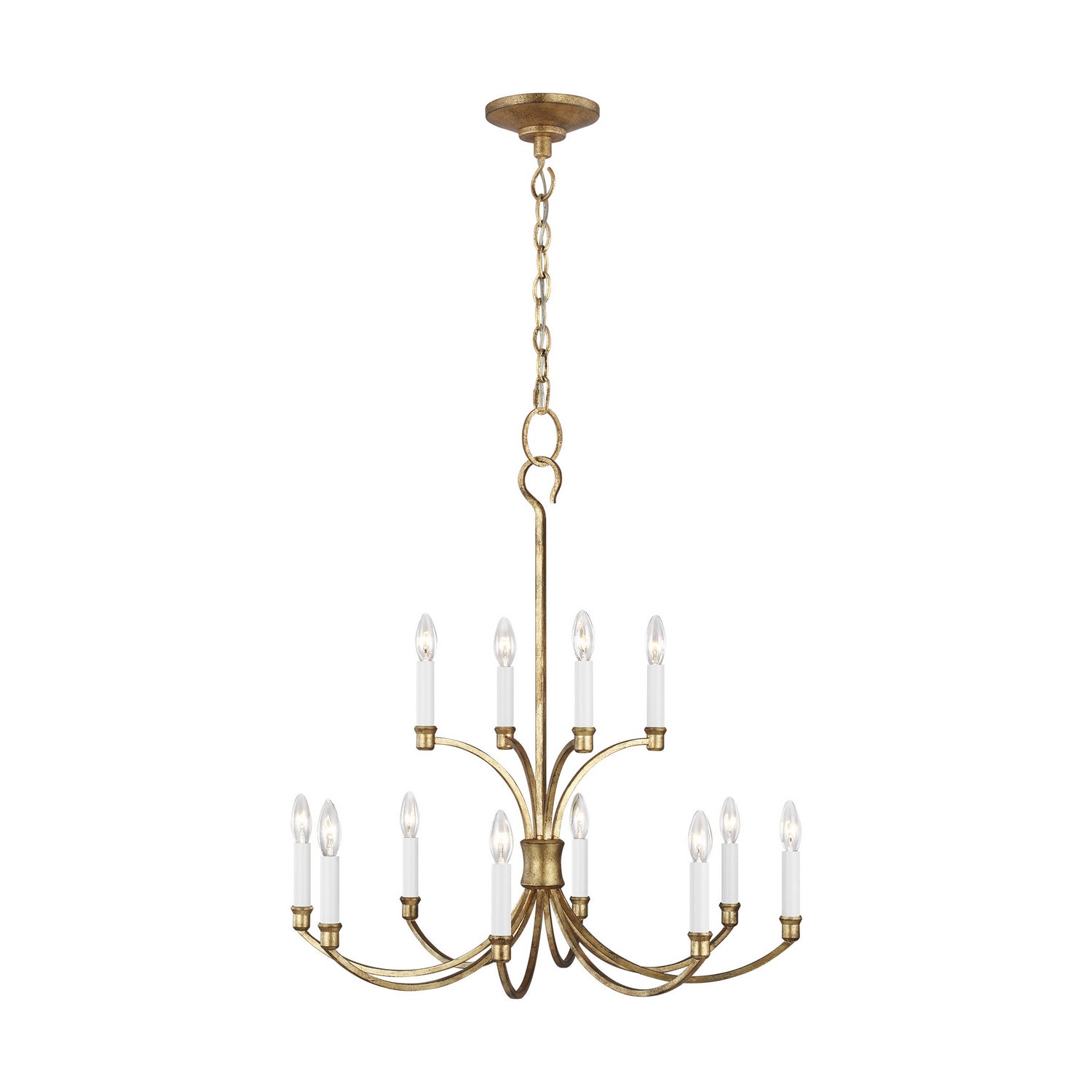 Visual Comfort Studio - CC10612ADB - 12 Light Chandelier - Westerly - Antique Gild