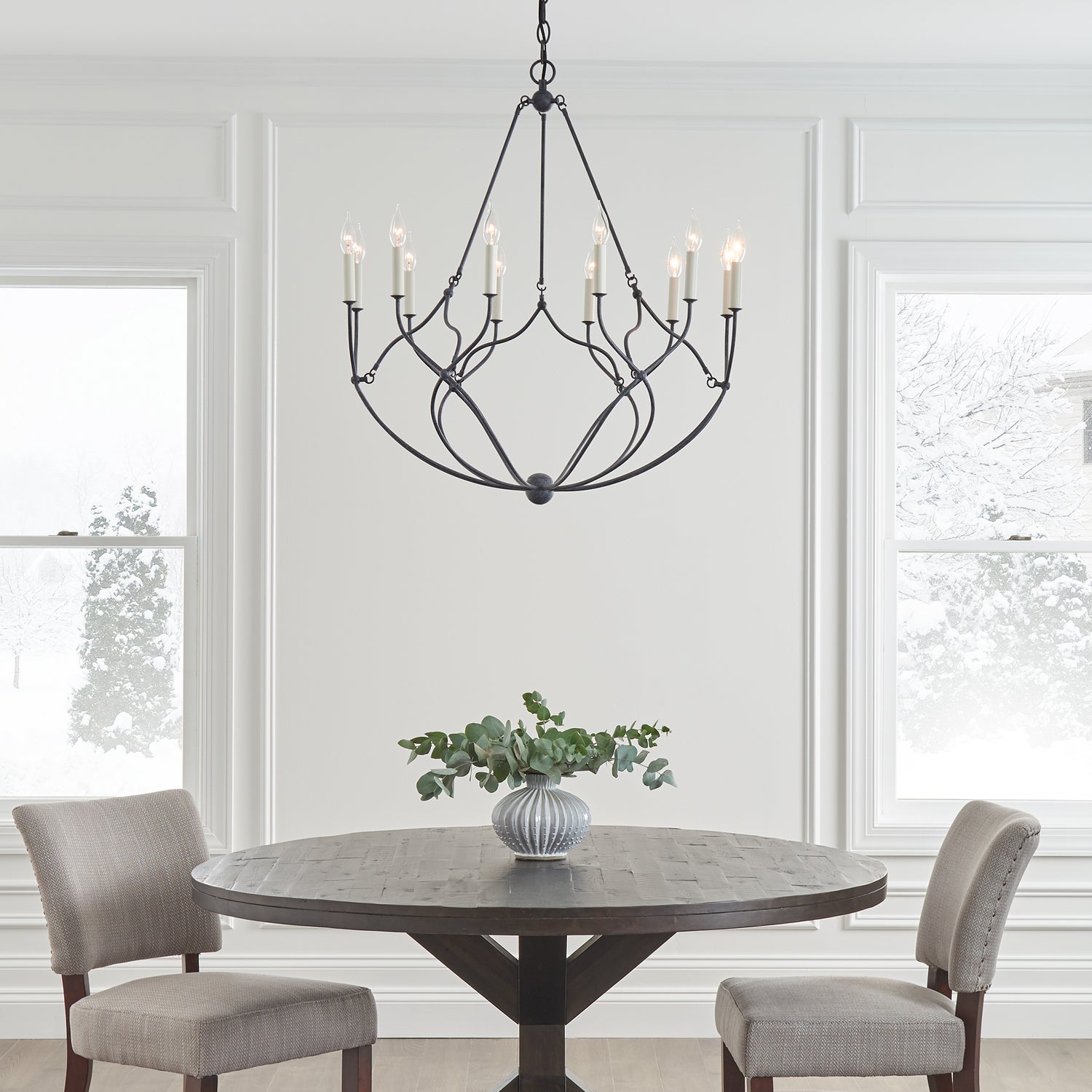 Visual Comfort Studio - CC11212WGV - 12 Light Chandelier - Richmond - Weathered Galvanized