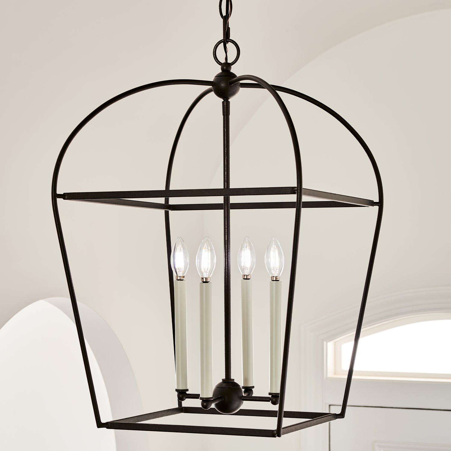 Visual Comfort Studio - CC1094SMS - Four Light Lantern - Stonington - Smith Steel