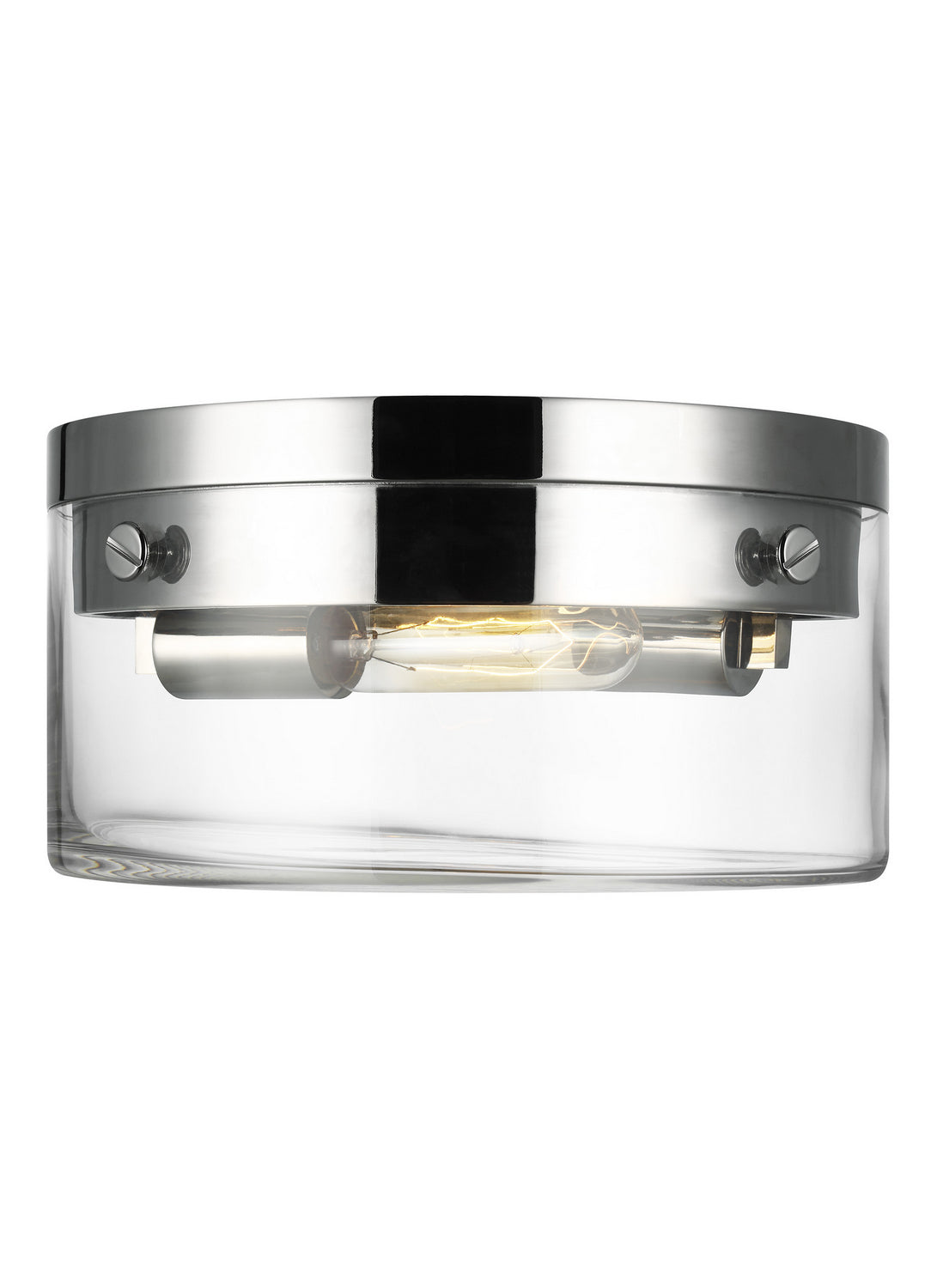 Visual Comfort Studio - CF1002PN - Two Light Flush Mount - Garrett - Polished Nickel