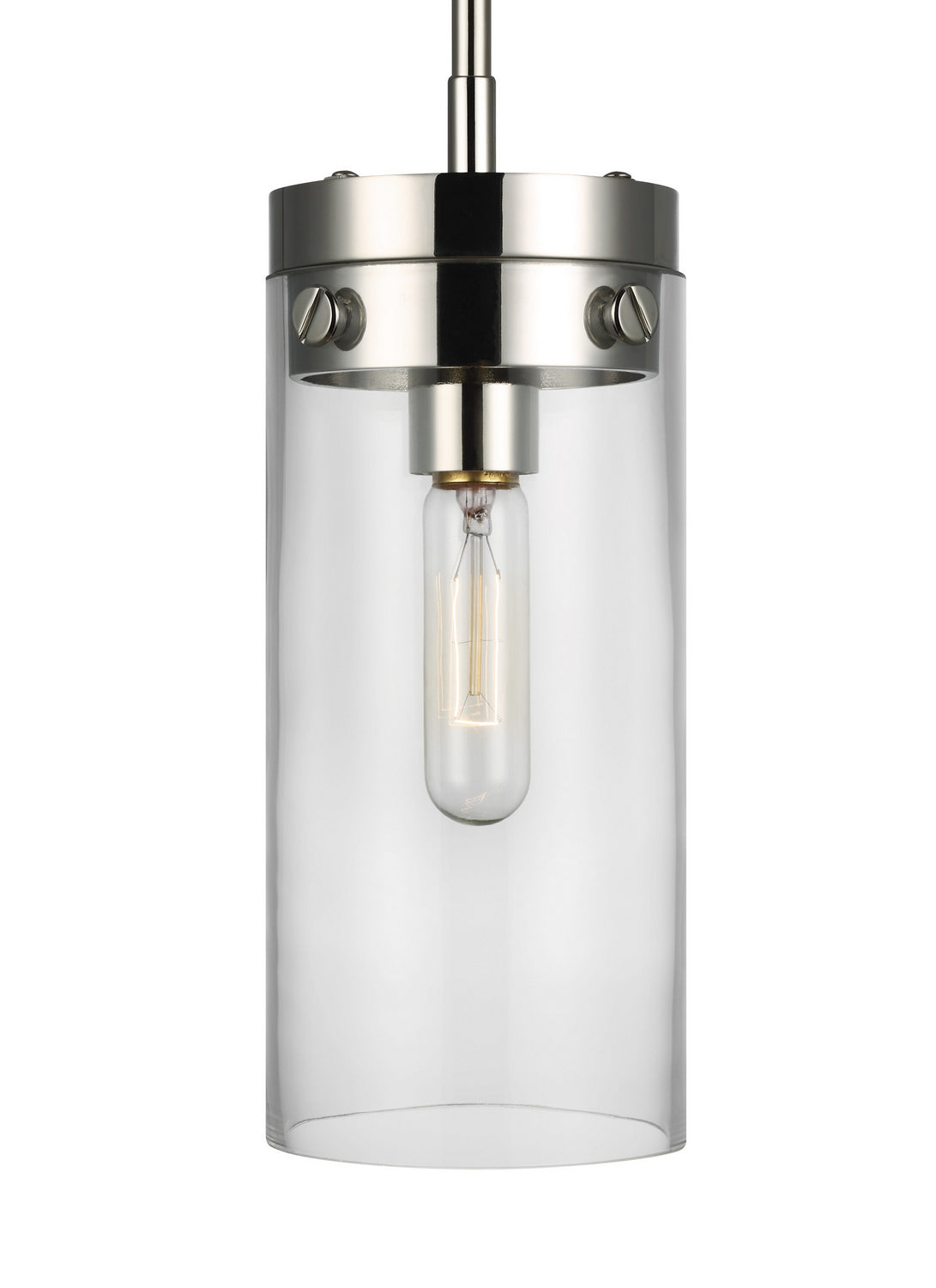 Visual Comfort Studio - CP1001PN - One Light Pendant - Garrett - Polished Nickel