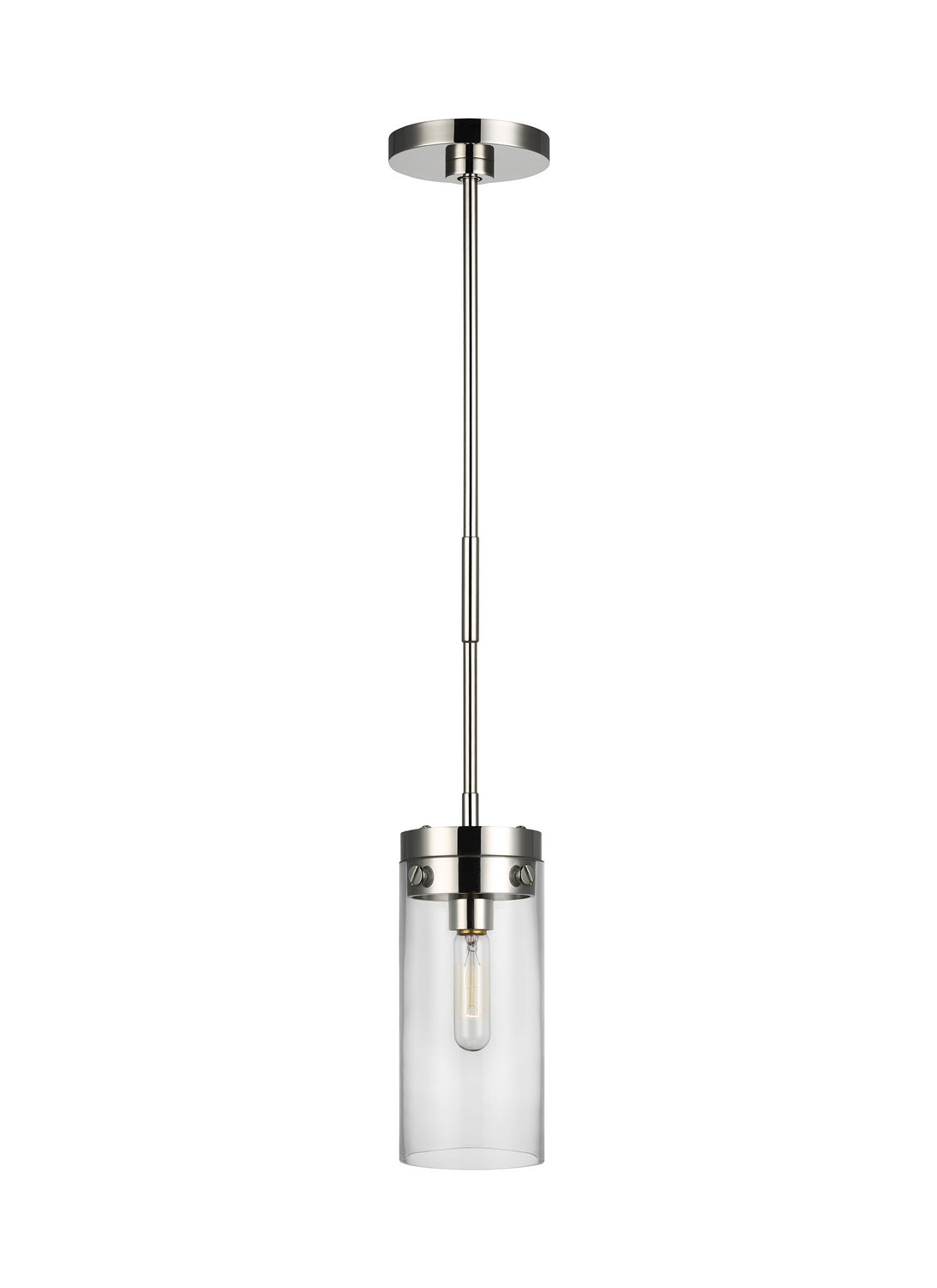 Visual Comfort Studio - CP1001PN - One Light Pendant - Garrett - Polished Nickel