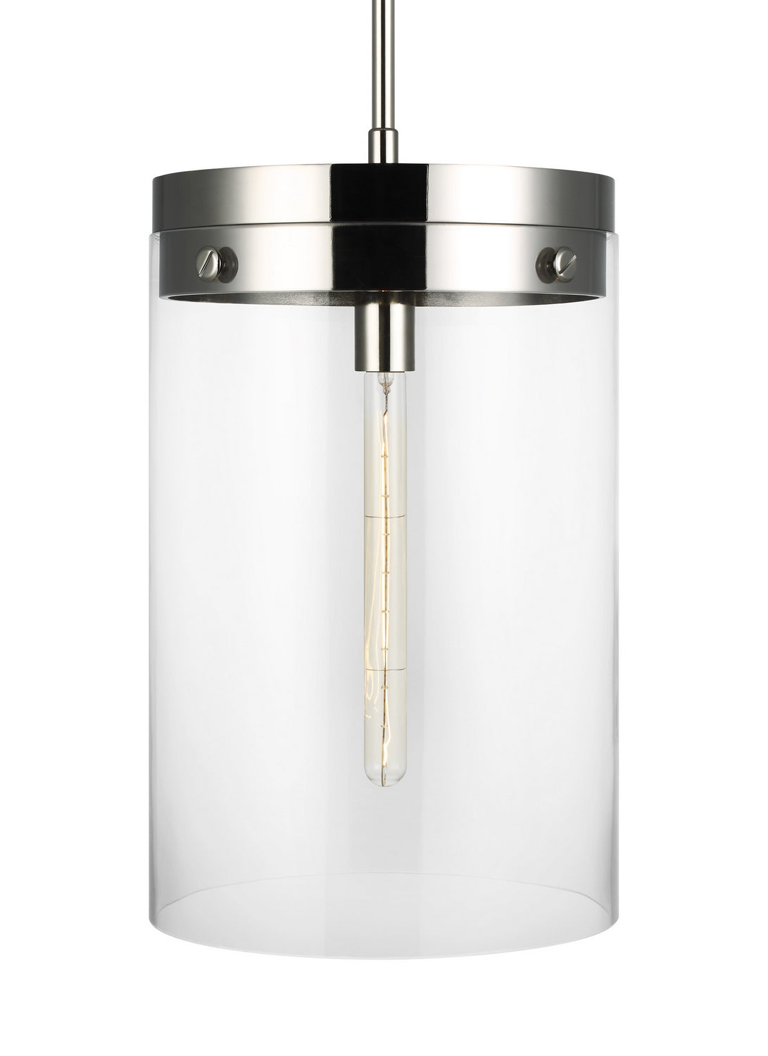 Visual Comfort Studio - CP1011PN - One Light Pendant - Garrett - Polished Nickel