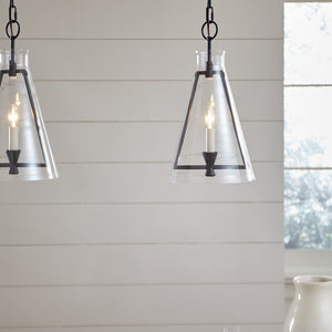 Visual Comfort Studio - CP1081AI - One Light Pendant - Keystone - Aged Iron