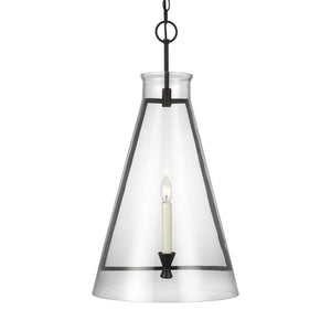 Visual Comfort Studio - CP1091AI - One Light Pendant - Keystone - Aged Iron