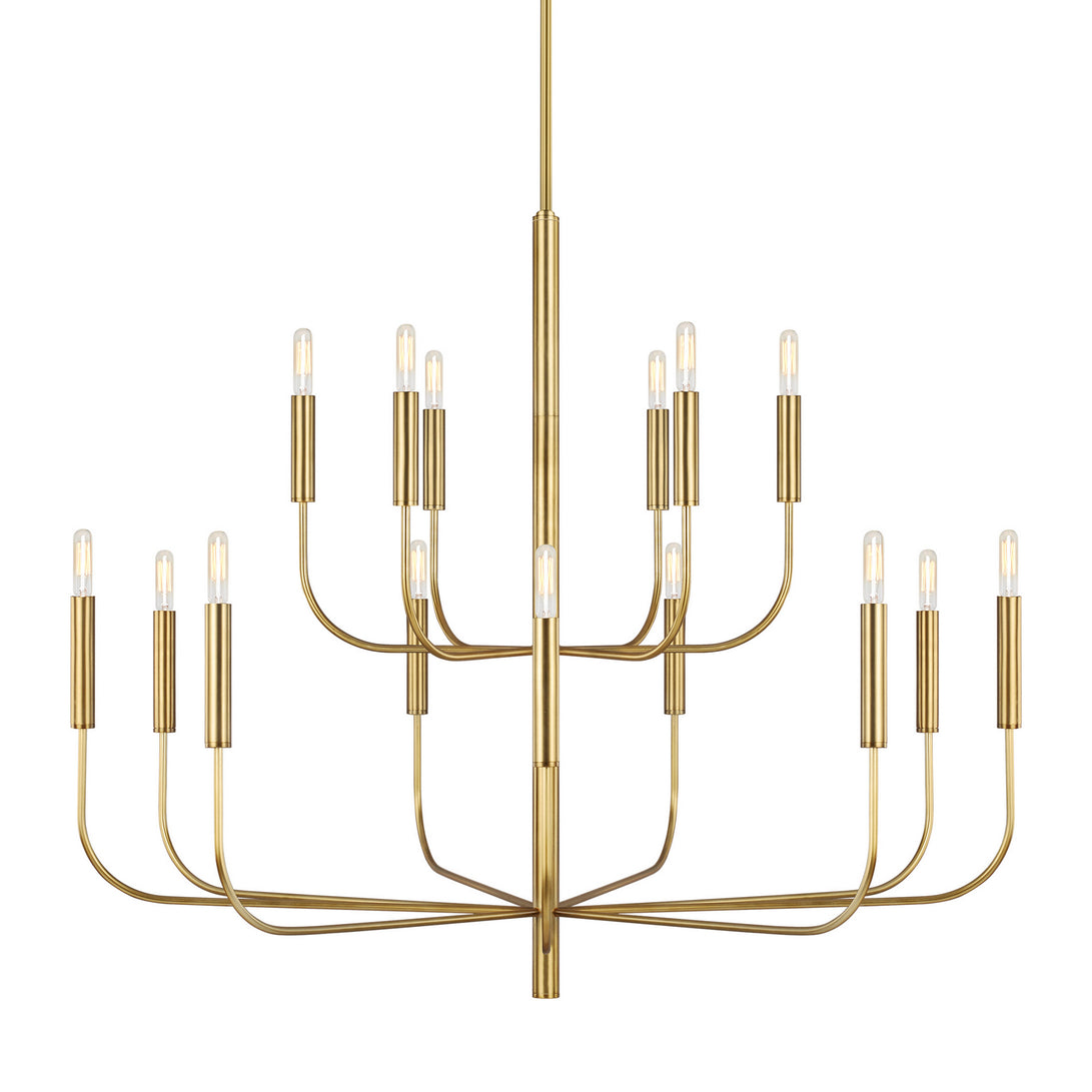 Visual Comfort Studio - EC10015BBS - 15 Light Chandelier - Brianna - Burnished Brass