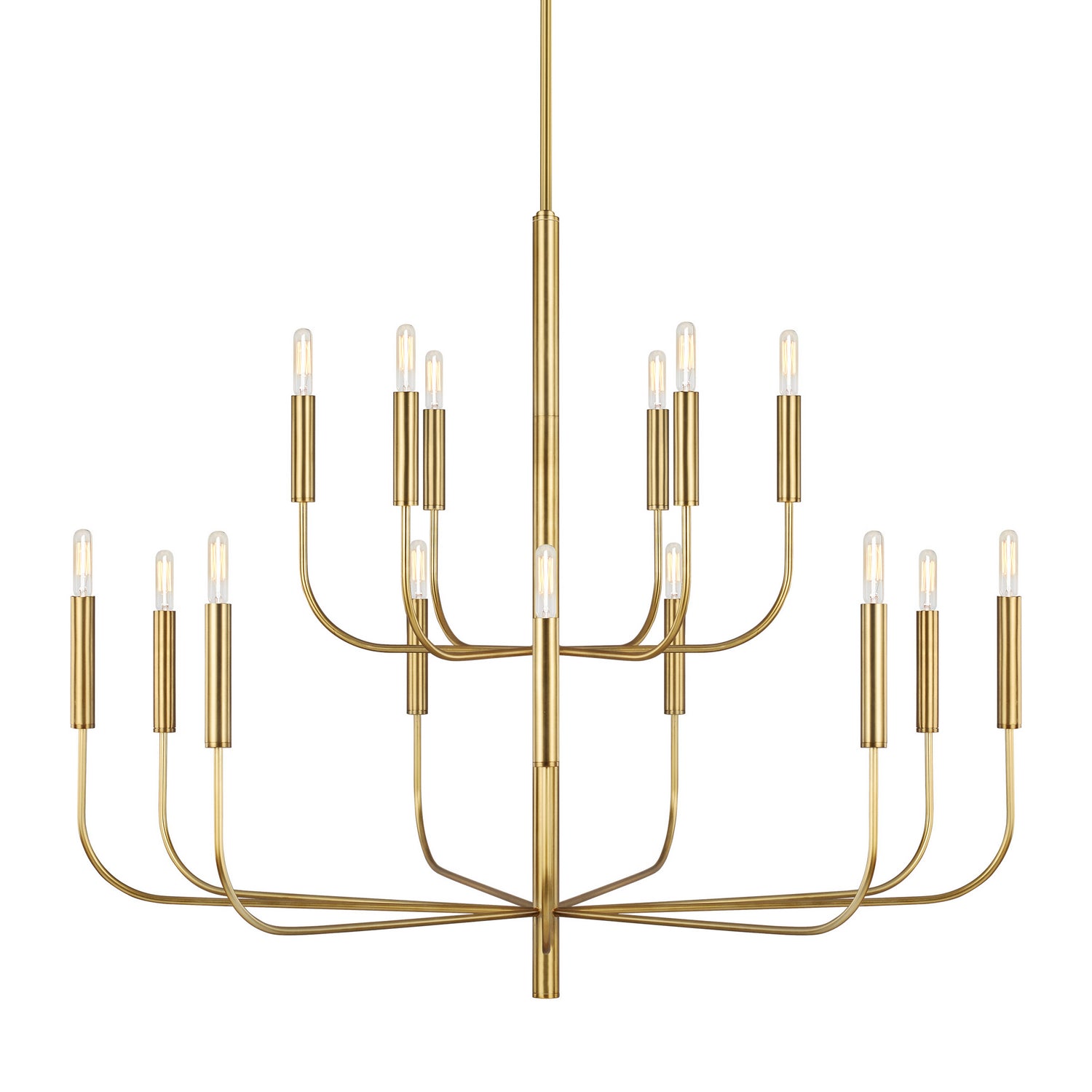 Visual Comfort Studio - EC10015BBS - 15 Light Chandelier - Brianna - Burnished Brass