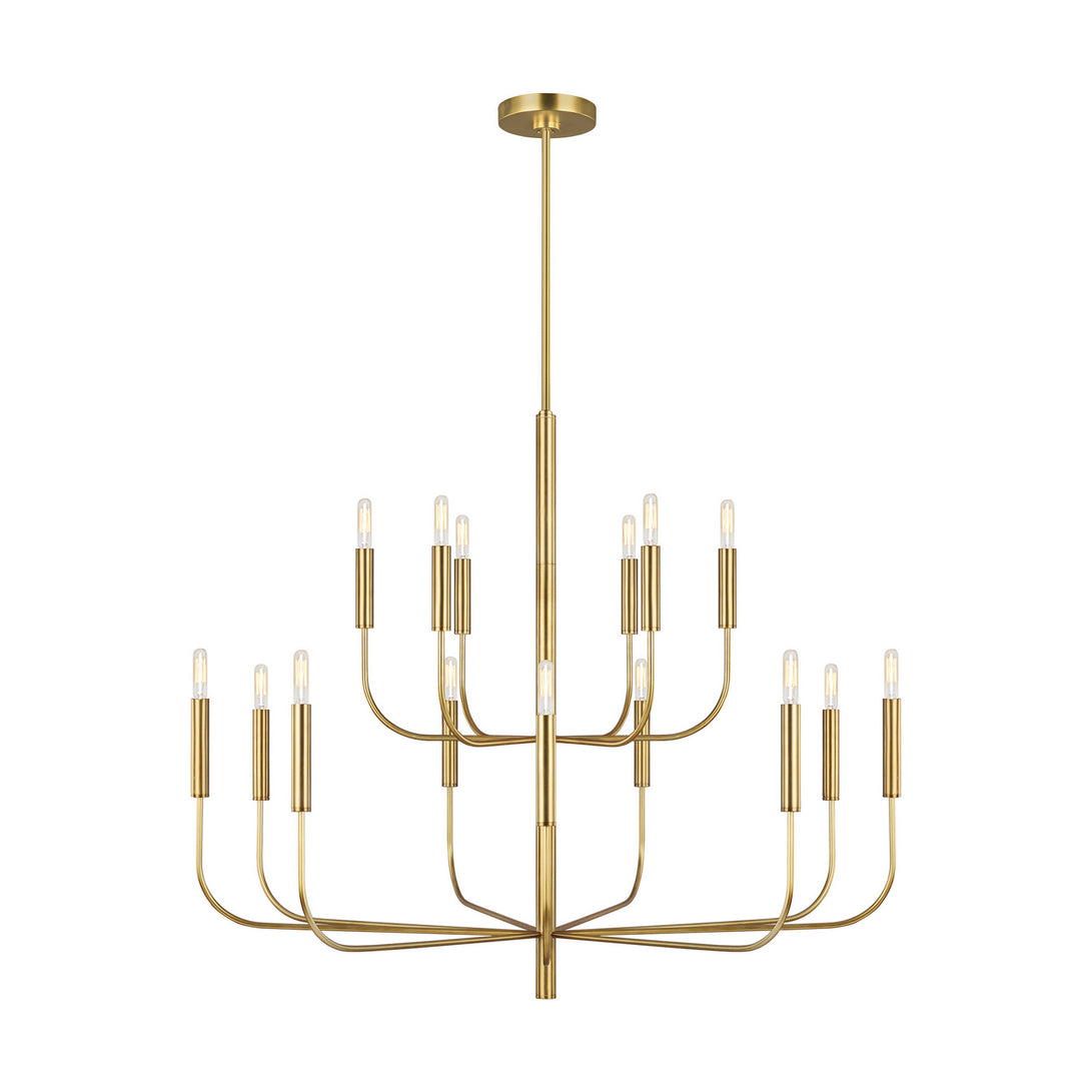 Visual Comfort Studio - EC10015BBS - 15 Light Chandelier - Brianna - Burnished Brass