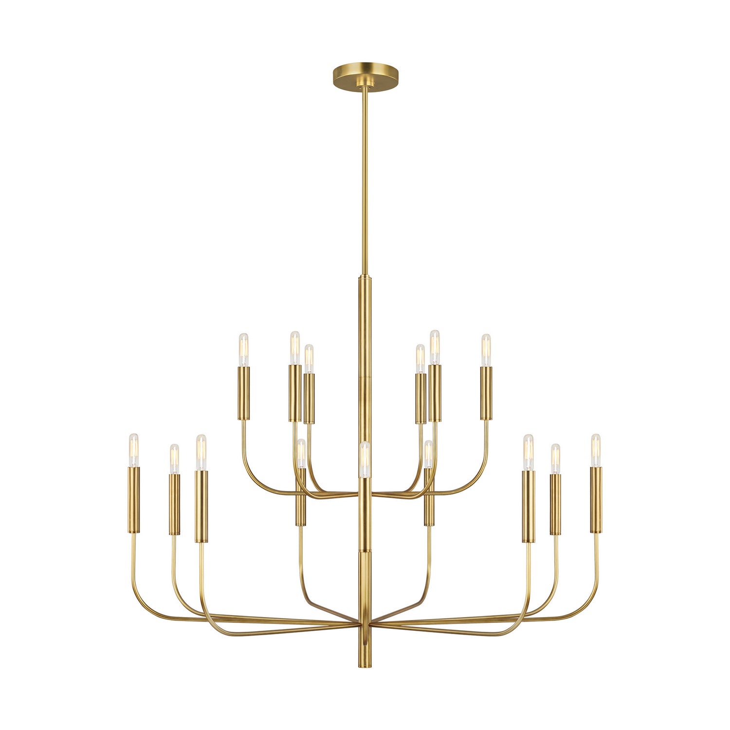 Visual Comfort Studio - EC10015BBS - 15 Light Chandelier - Brianna - Burnished Brass