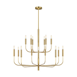 Visual Comfort Studio - EC10015BBS - 15 Light Chandelier - Brianna - Burnished Brass