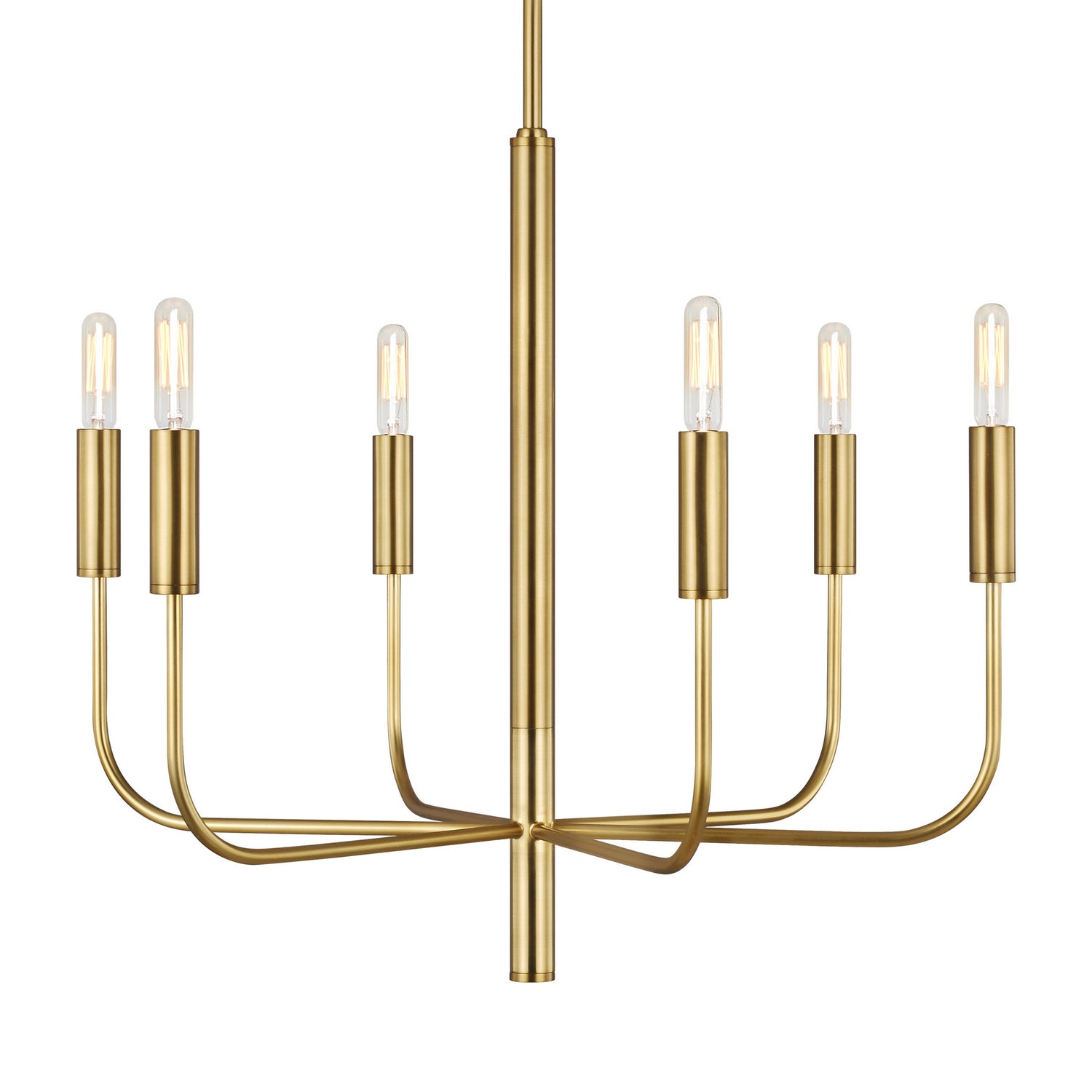 Visual Comfort Studio - EC1006BBS - Six Light Chandelier - Brianna - Burnished Brass