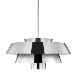 Visual Comfort Studio - EP1081PN - One Light Pendant - Brisbin - Polished Nickel