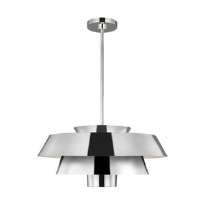 Visual Comfort Studio - EP1081PN - One Light Pendant - Brisbin - Polished Nickel