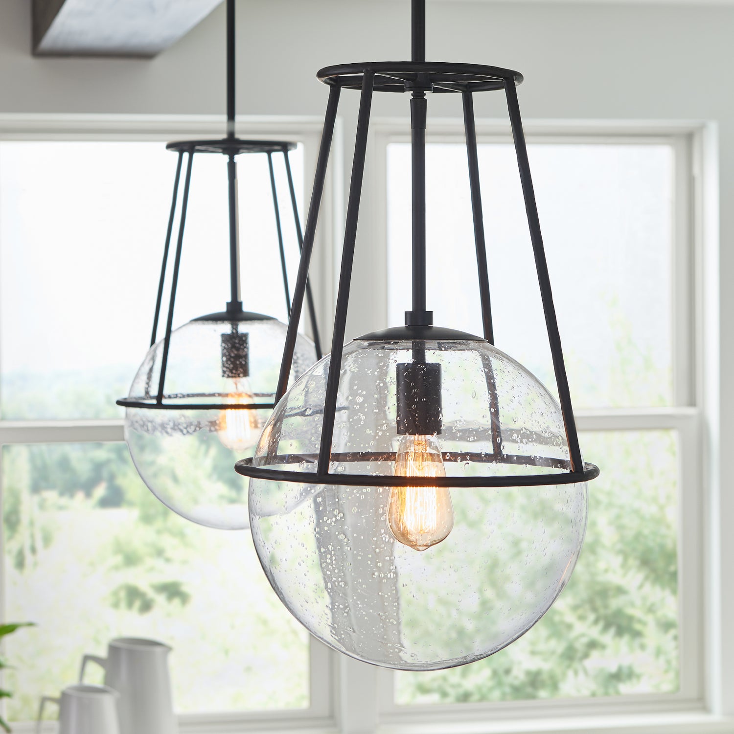 Visual Comfort Studio - EP1101AI - One Light Pendant - Atlas - Aged Iron