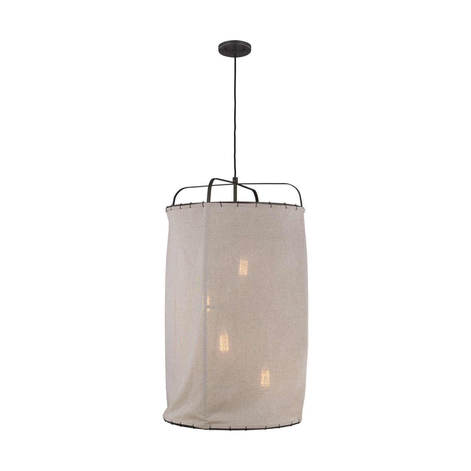 Visual Comfort Studio - EP1124AI - Four Light Pendant - Dunne - Aged Iron