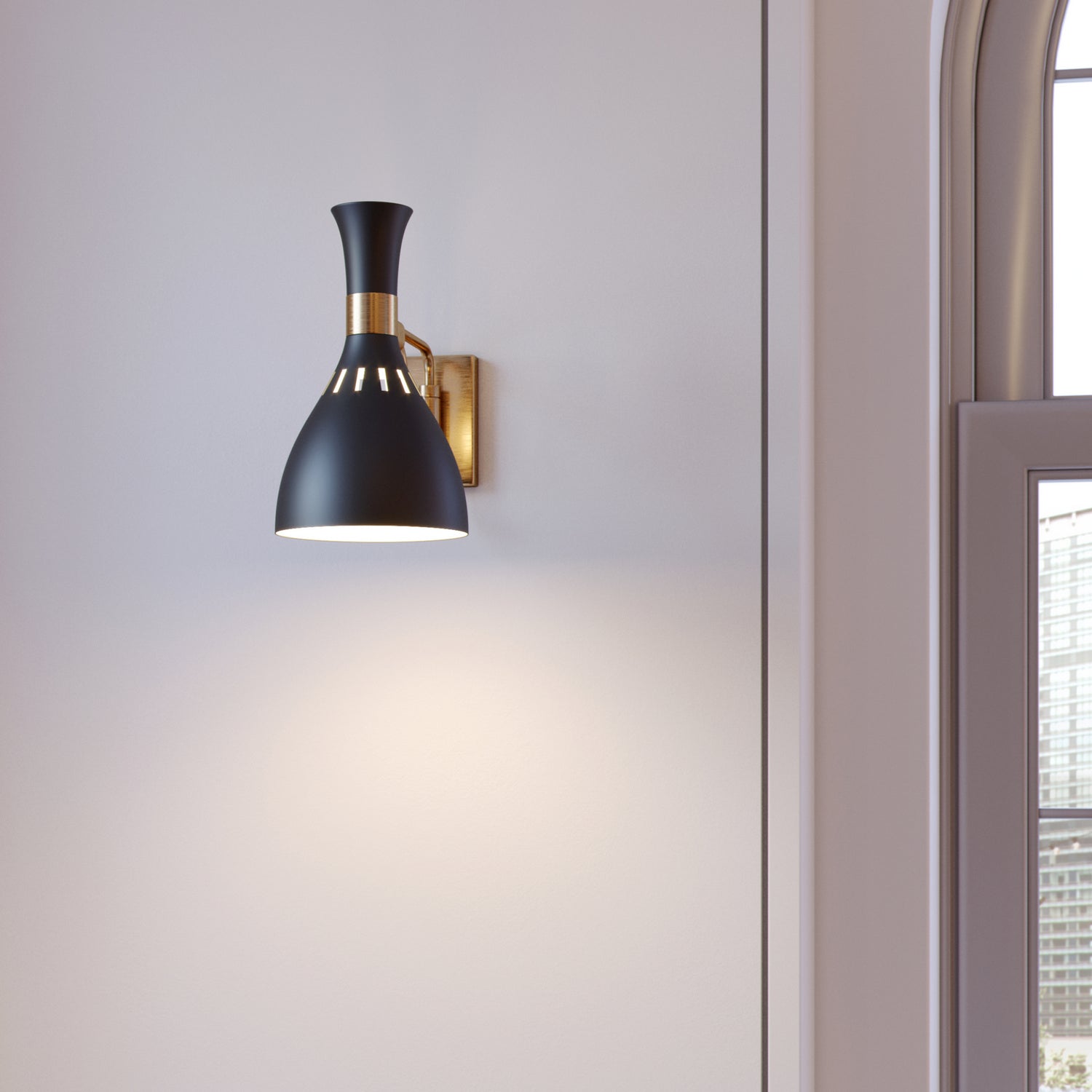 Visual Comfort Studio - EW1061MBK - One Light Wall Sconce - Joan - Midnight Black