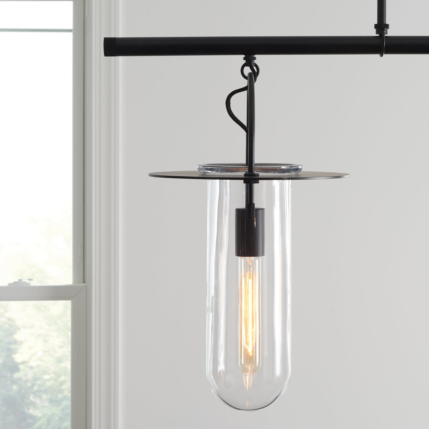 Visual Comfort Studio - KC1023AI - Three Light Linear Chandelier - Nuance - Aged Iron