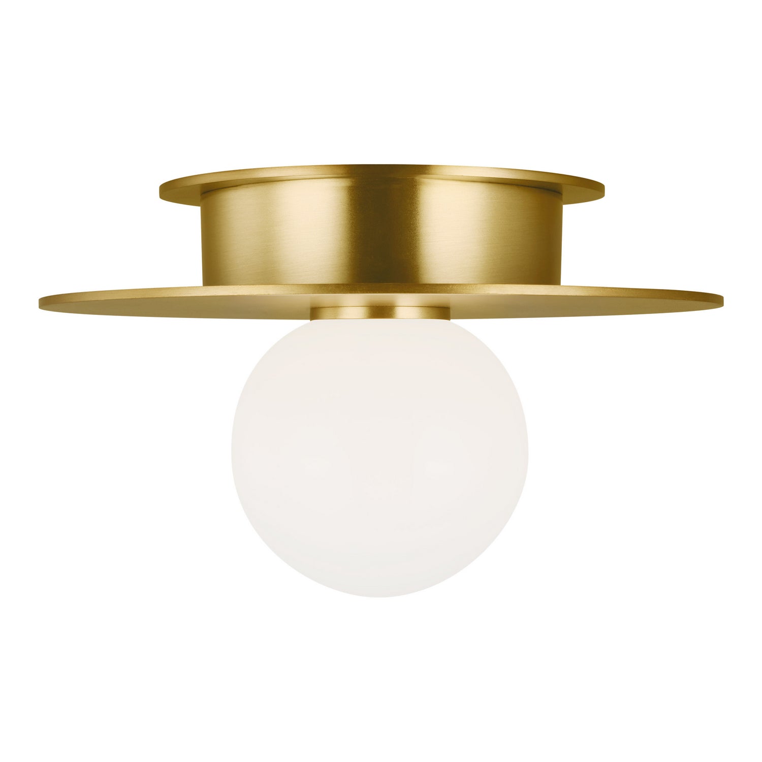 Visual Comfort Studio - KF1001BBS - One Light Flush Mount - Nodes - Burnished Brass