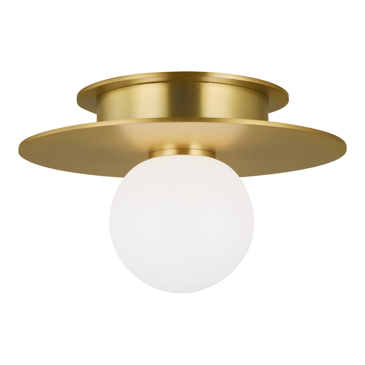 Visual Comfort Studio - KF1001BBS - One Light Flush Mount - Nodes - Burnished Brass