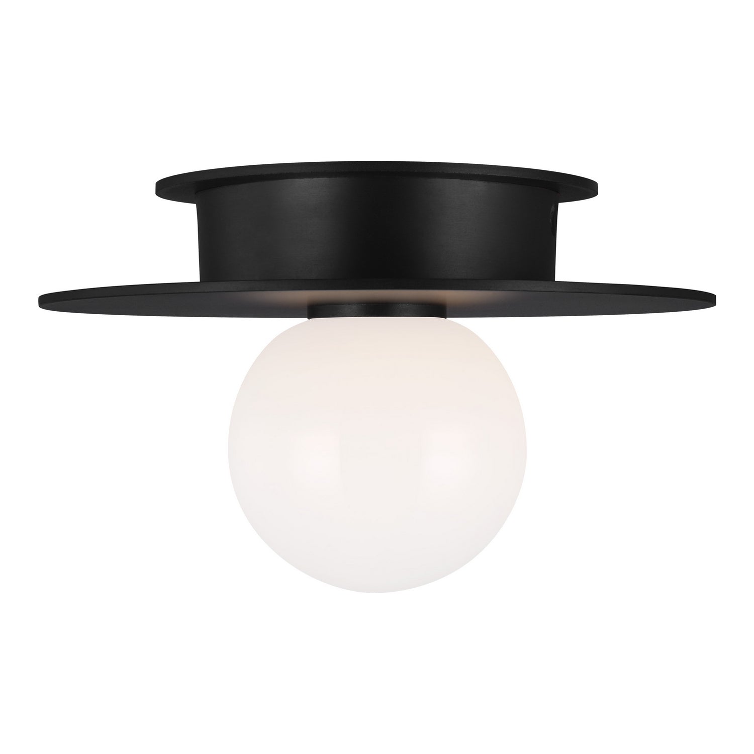 Visual Comfort Studio - KF1001MBK - One Light Flush Mount - Nodes - Midnight Black