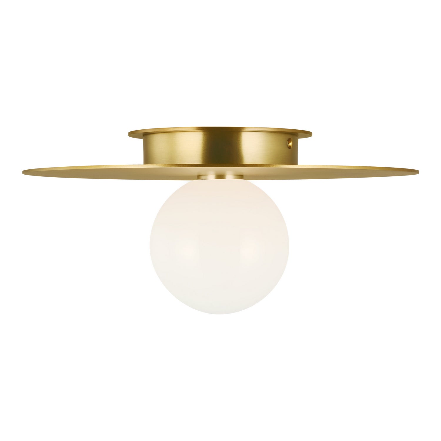 Visual Comfort Studio - KF1011BBS - One Light Flush Mount - Nodes - Burnished Brass