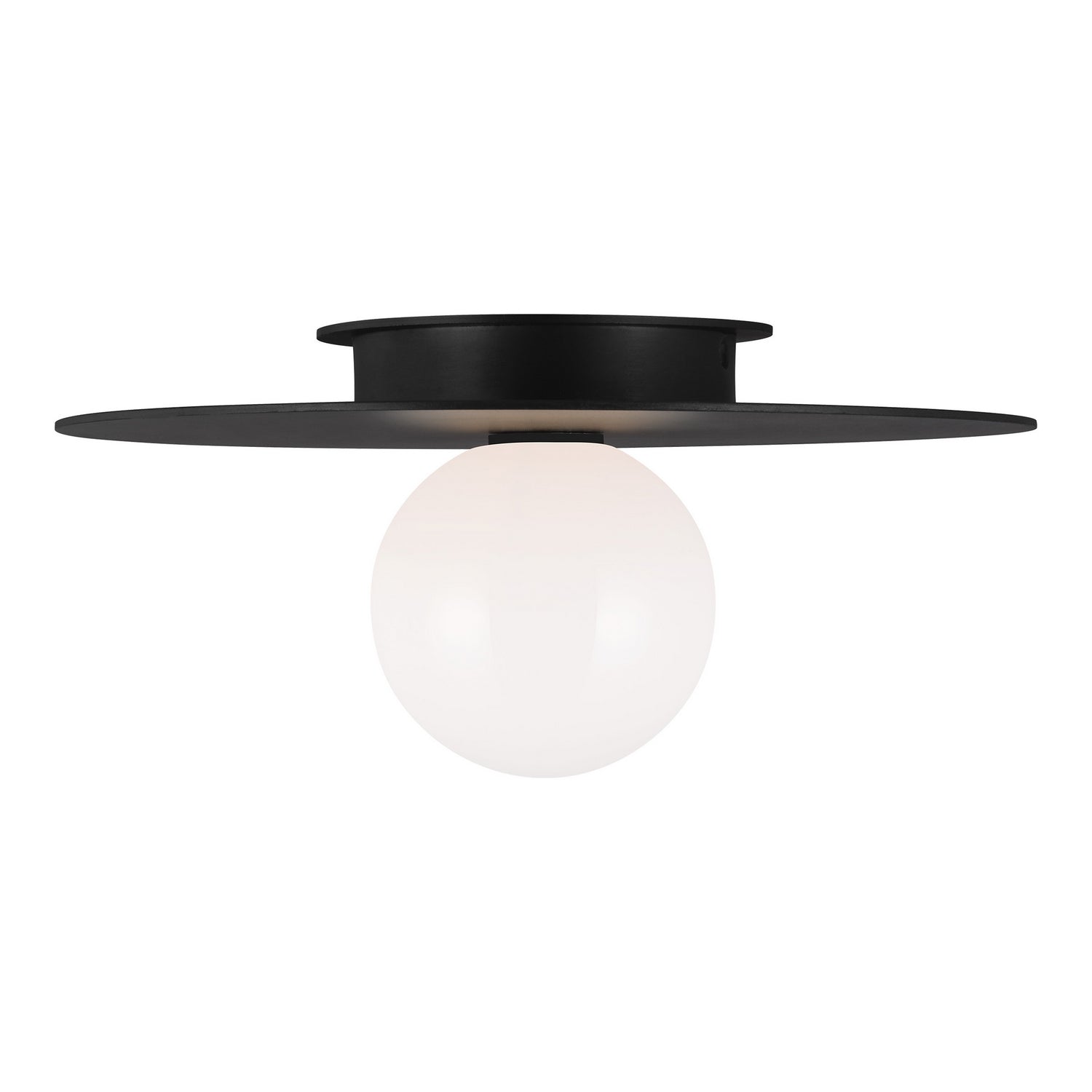 Visual Comfort Studio - KF1011MBK - One Light Flush Mount - Nodes - Midnight Black