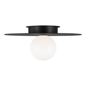 Visual Comfort Studio - KF1021MBK - One Light Flush Mount - Nodes - Midnight Black