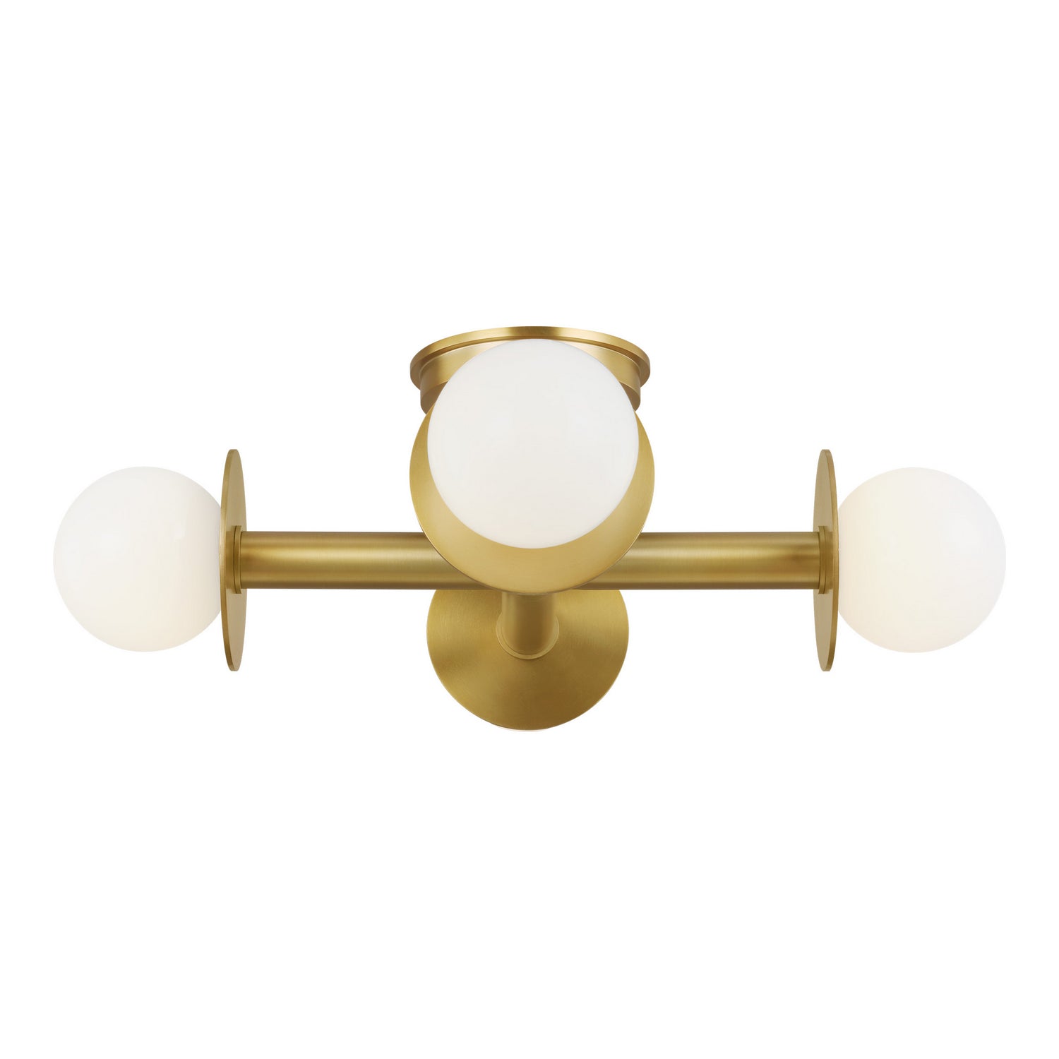 Visual Comfort Studio - KF1034BBS - Four Light Flush Mount - Nodes - Burnished Brass