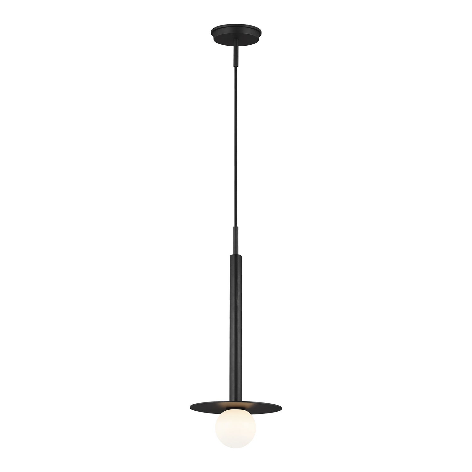 Visual Comfort Studio - KP1001MBK - One Light Pendant - Nodes - Midnight Black