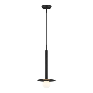 Visual Comfort Studio - KP1001MBK - One Light Pendant - Nodes - Midnight Black