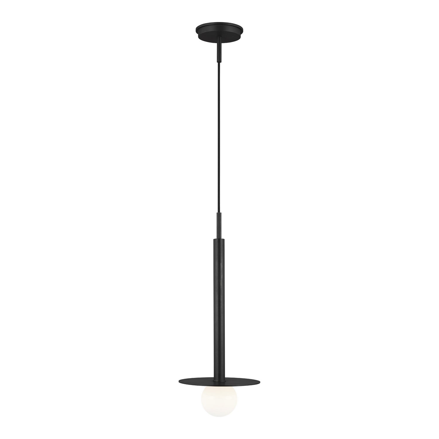 Visual Comfort Studio - KP1001MBK - One Light Pendant - Nodes - Midnight Black