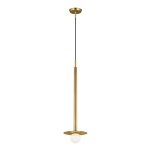 Visual Comfort Studio - KP1011BBS - One Light Pendant - Nodes - Burnished Brass