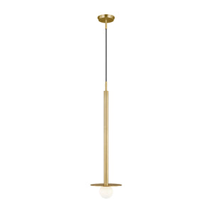 Visual Comfort Studio - KP1011BBS - One Light Pendant - Nodes - Burnished Brass